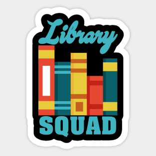 Library Squad Vintage Sticker